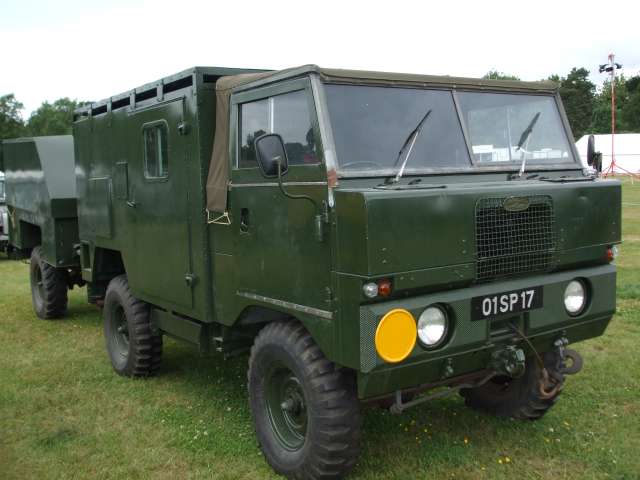 Land Rover 101 Forward Control in military green, registration 01 SP 17