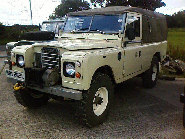 Land Rover 109 One Ton with front-mounted winch, registration MRX 283L